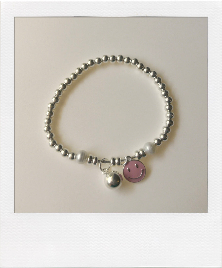 Colorful Smiley face Stretch Bracelet